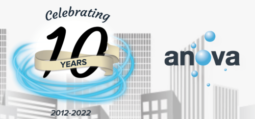 Anova 10 year logo